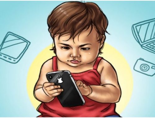 Experts say  giving your baby a mobile phone is like giving him a gram of cocaine
